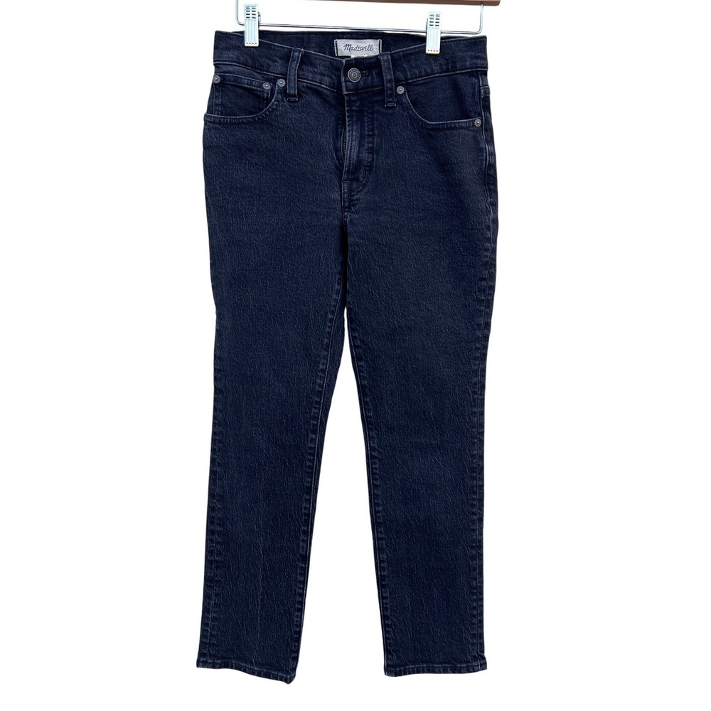 Madewell The‎ Mid Rise Perfect Vintage Jean Black Denim Size 24 Great Condition
